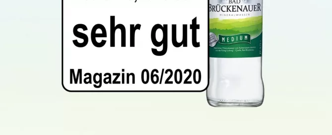 Bad Brückenauer Mineralwasser Medium Öko Test sehr gut